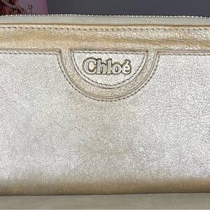 Chloe Vintage Gold Long Wallet